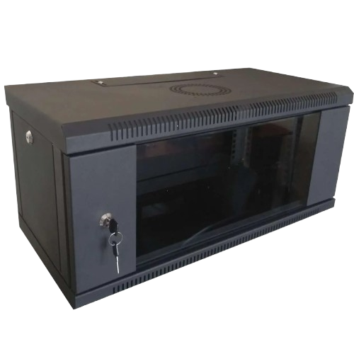Шкаф серверный Hypernet WMNC-350-4U-FLAT-BLACK разборный настенный 4U 19" 650х370х140 мм Черный (c3e76948)