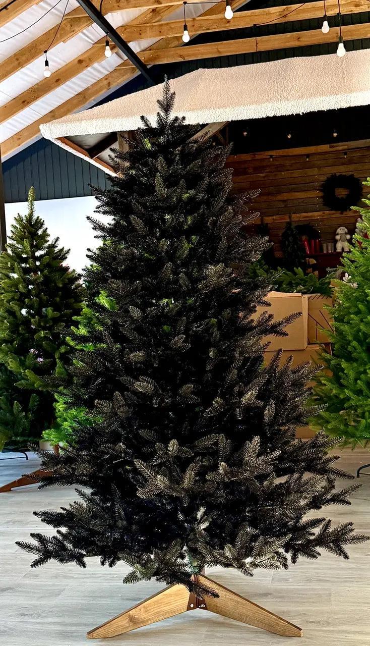 Елка искусственная литая SGH Super Classic с деревянной подставкой 1,8 м - фото 3