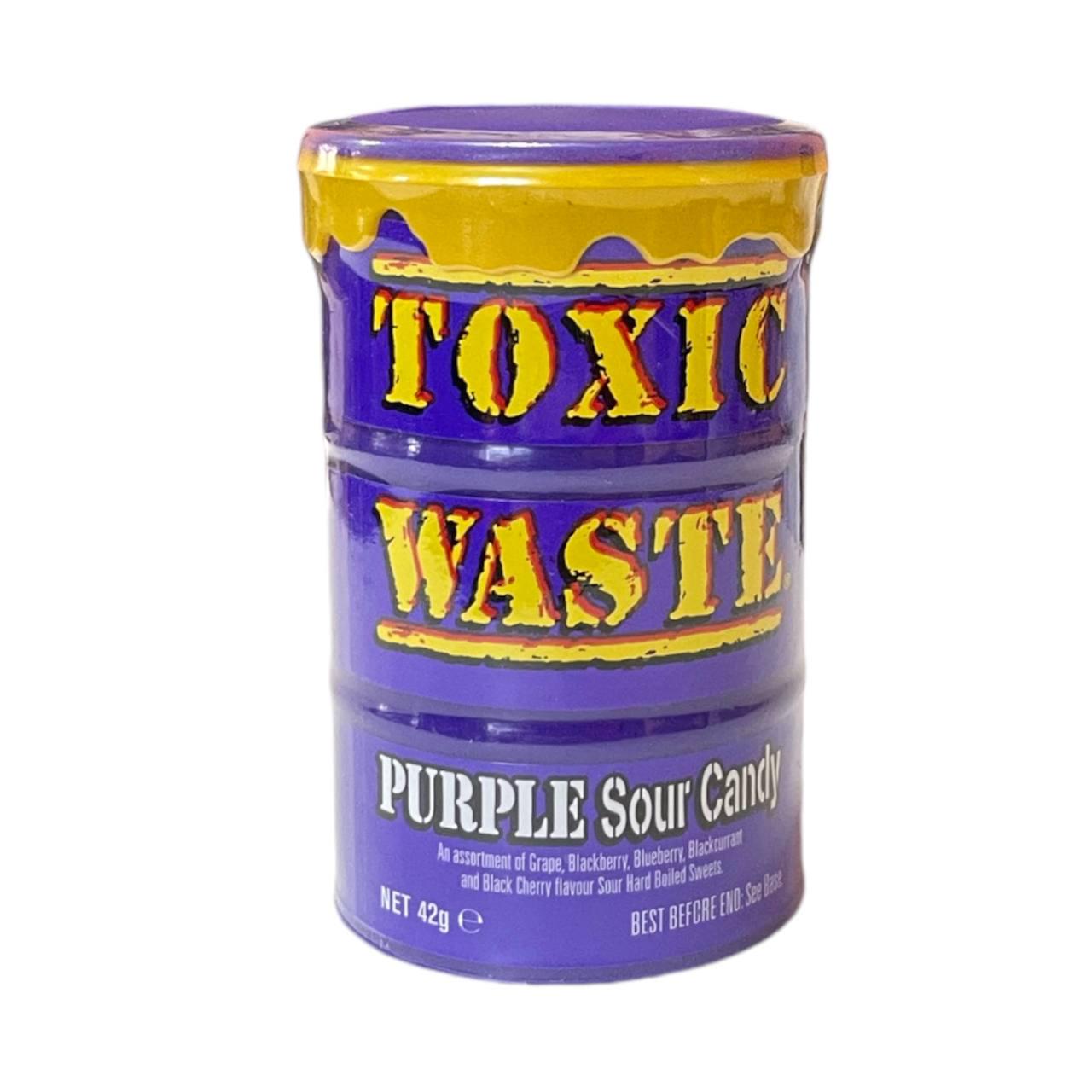 Льодяники кислі Toxic Waste Purple Sour Candy 1 шт. 42 г