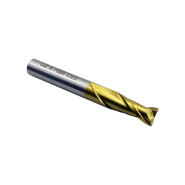 Фреза по металлу шпоночная твердосплавная легированная кобальтом P6M5K5 Ø 8,0 мм х Z2 (CZ HSS Co5) - фото 1 Фреза по металлу шпоночная твердосплавная легированная кобальтом P6M5K5 Ø 8,0 мм х Z2 (CZ HSS Co5) - фото 1