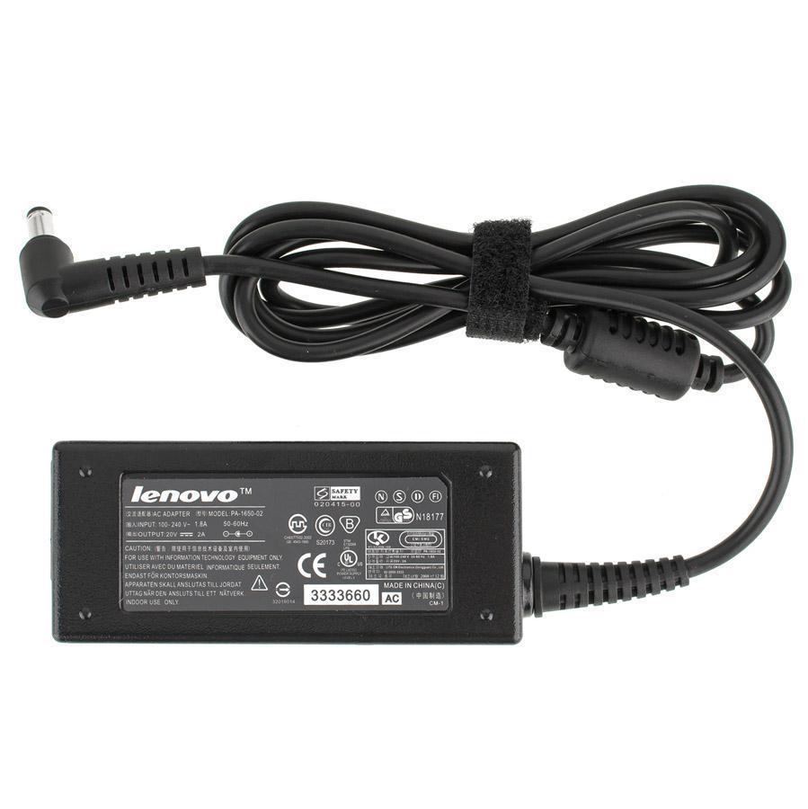 Блок живлення для ноутбука Lenovo 20V/2A/40W/3 hole/L-подібний роз'єм без кабеля 5,5х2,5 мм Black (216756)