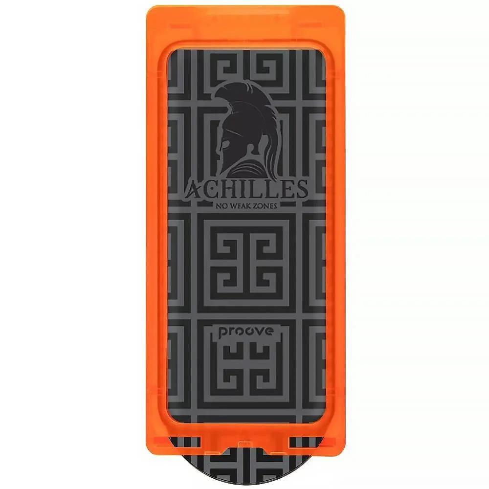 Защитное стекло для iPhone 15 Pro с боксом для поклейки PROOVE Achilles Installation Box (PGPAIB15P001)