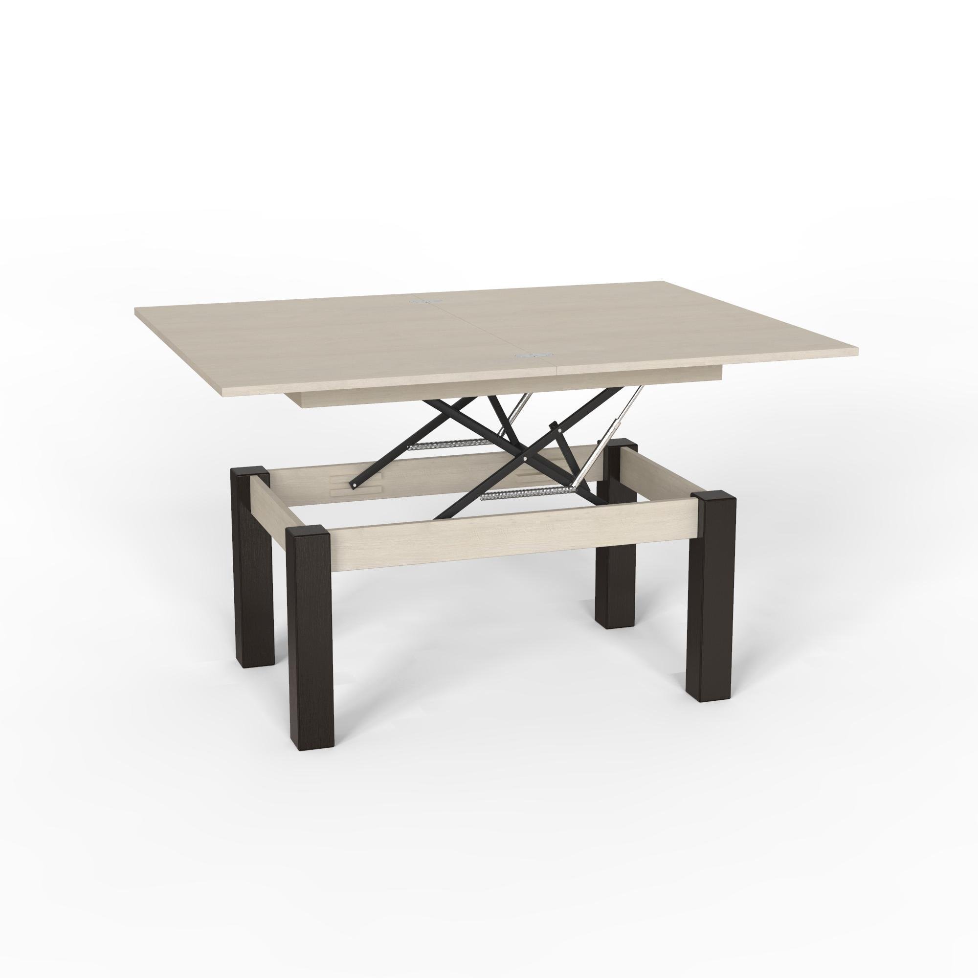 Журнальный стол-трансформер Artinhead B-Fly ламинированное ДСП/дерево Дуб шамони светлый/Венге - фото 1