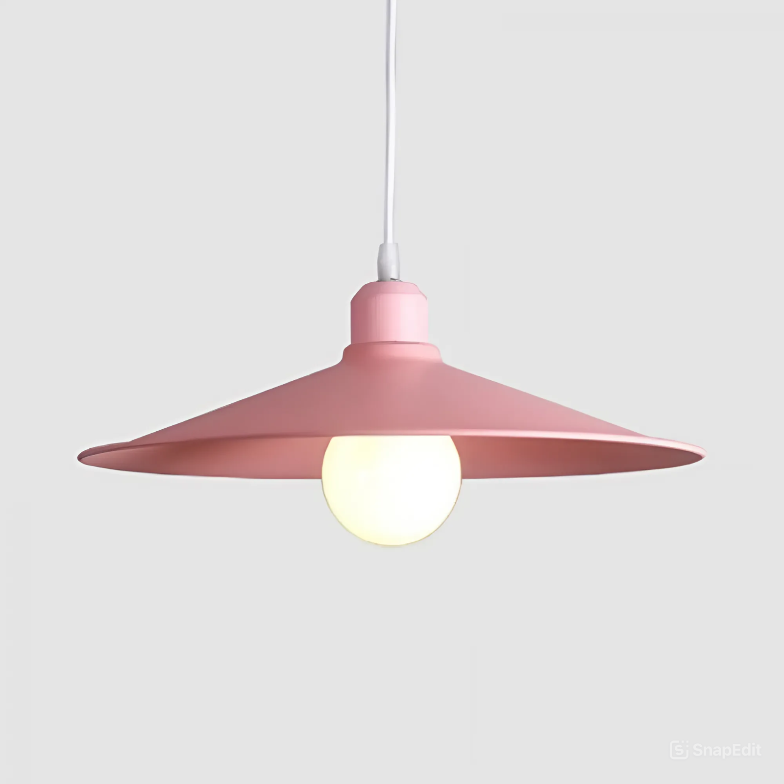 Подвесной светильник Macaron Saucer Pink абажур D26 (PL-0001431 M/PINK D26) - фото 1