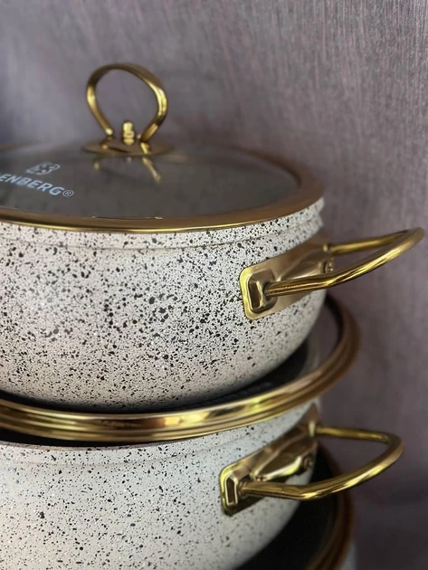 Набор кастрюль Edenberg из алюминия 6 предметов (EB-12921) - фото 3 Набор кастрюль Edenberg из алюминия 6 предметов (EB-12921) - фото 3