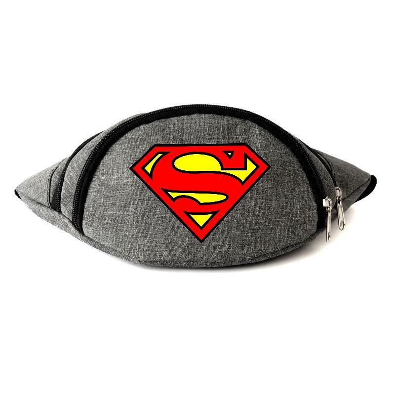 Поясная сумка-бананка с принтом Superman Marvel-SM Серый (1267577016) Поясная сумка-бананка с принтом Superman Marvel-SM Серый (1267577016)
