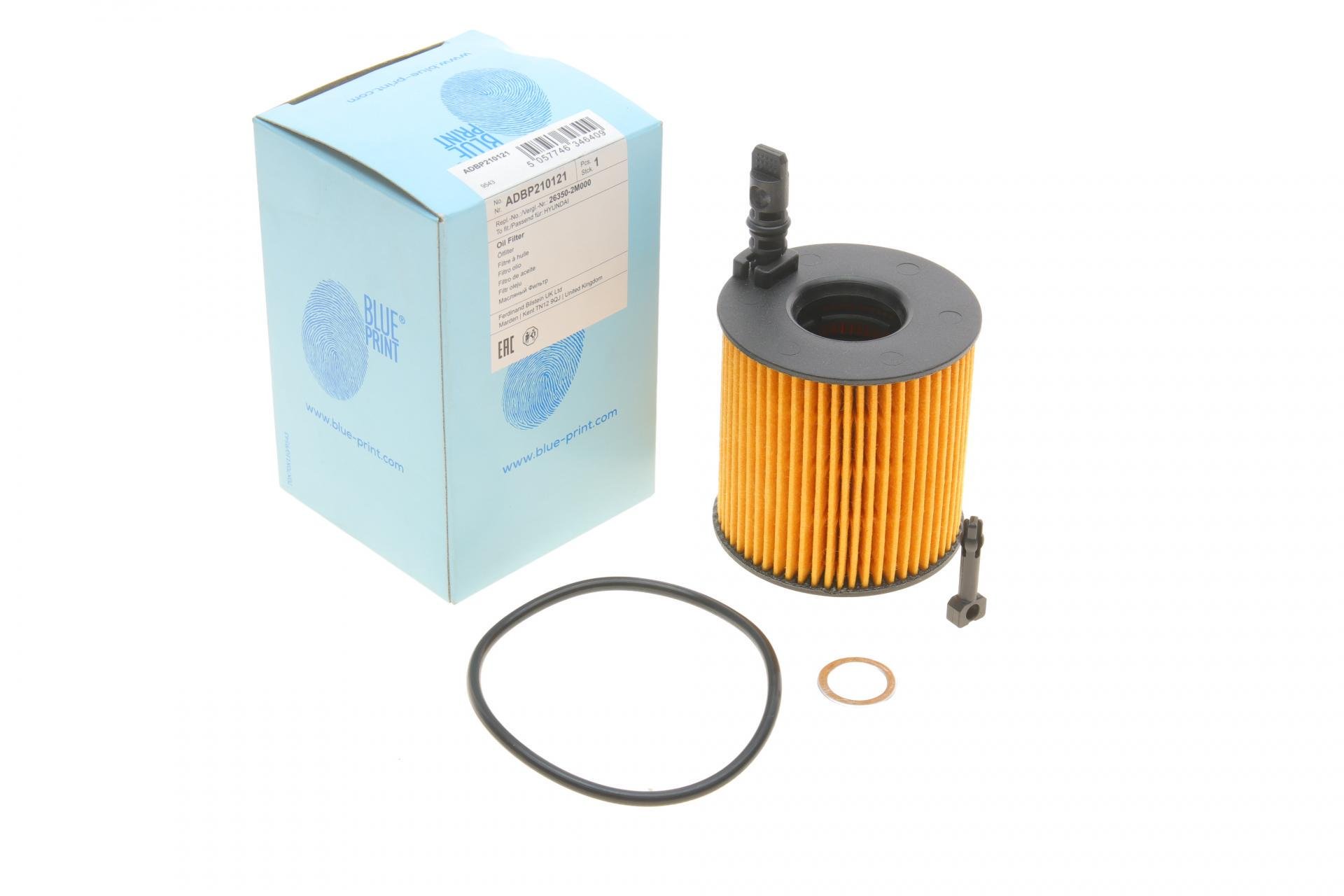 Фильтр масляный BLUE PRINT для Hyundai Accent/Tucson 1,6 TGDi/1,5/1,6 17- (ADBP210121)