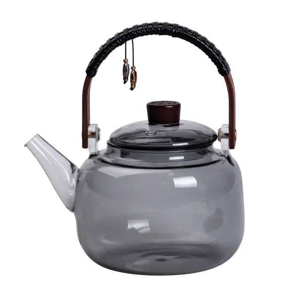 Чайник заварювальний з боросилікатного скла 800 мл Сірий