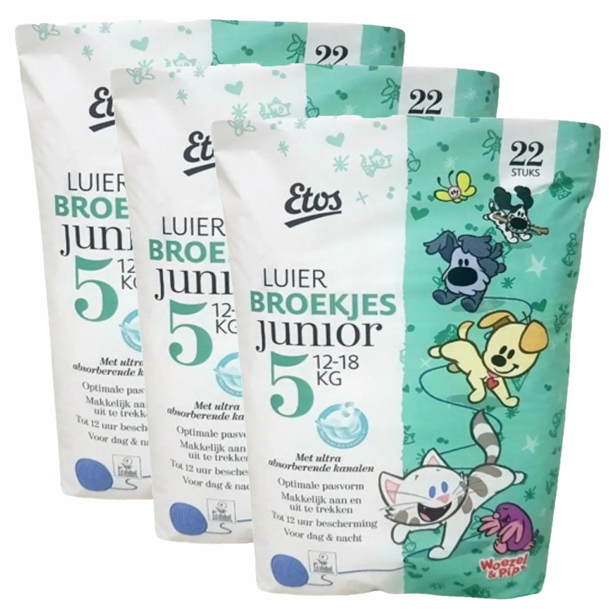 Подгузники-трусики Etos 5 Junior 12-18 кг 66 шт. (105500107) Подгузники-трусики Etos 5 Junior 12-18 кг 66 шт. (105500107)