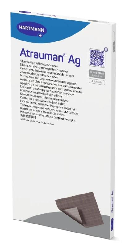 Атравматическая повязка с серебром Atrauman Ag 10х20 см 1 шт.