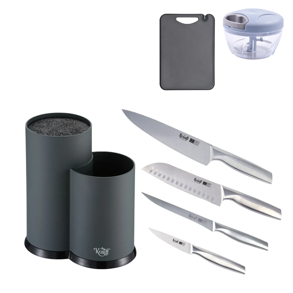 Набор кухонных ножей Wikinger Krauff с подставкой/чопером Fusion и кухонной доской 4 шт. (55-333-420)