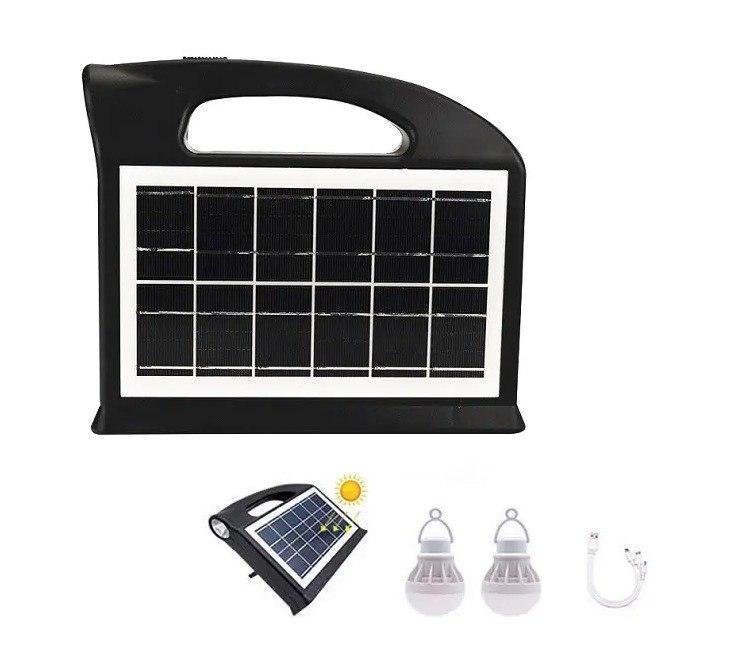 Ліхтар LED CcLamp CL-13 із сонячною панеллю та функцією повербанку та 2 лампочками Чорний - фото 4 Ліхтар LED CcLamp CL-13 із сонячною панеллю та функцією повербанку та 2 лампочками Чорний - фото 4