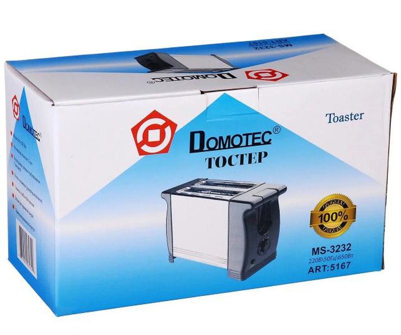 Тостер металевий Domotec MS-3232 (TSTR 007) - фото 7