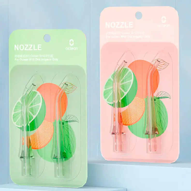 Насадка для іригатора Oclean Nozzle N10 для Oclean W10 2 шт. Green - фото 2