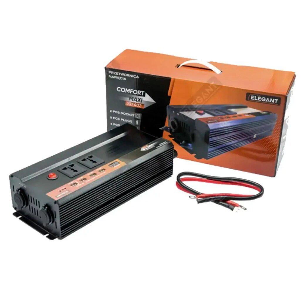 Автомобільний інвертор Elegant EL 101 402 12V-220V/2000W модифікований синус (EL 101 402)
