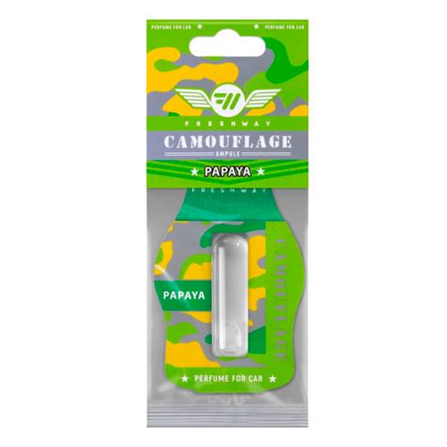 Освежитель воздуха жидкий Fresh Way Camouflage Ampule Papaya 4,5мл (00000051121)