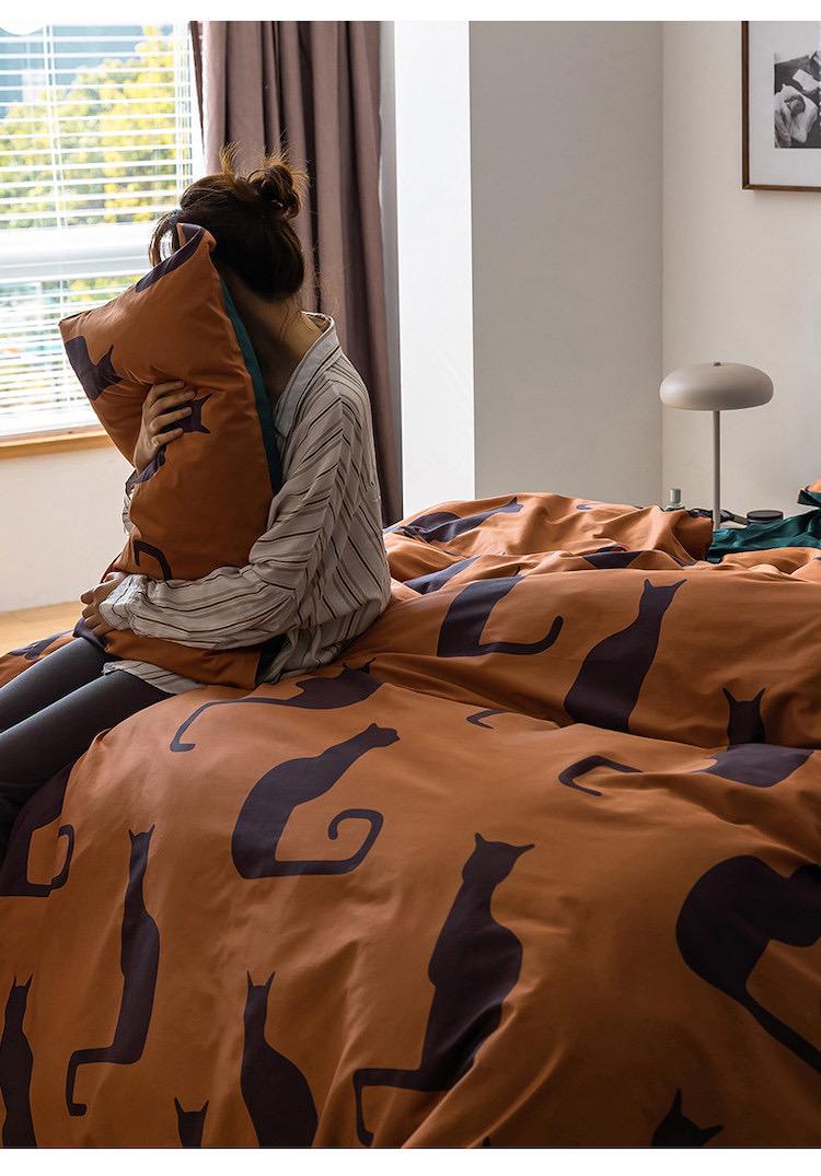 Комплект постільної білизни євро 2 з Коты - фото 10 Комплект постільної білизни євро 2 з Коты - фото 10