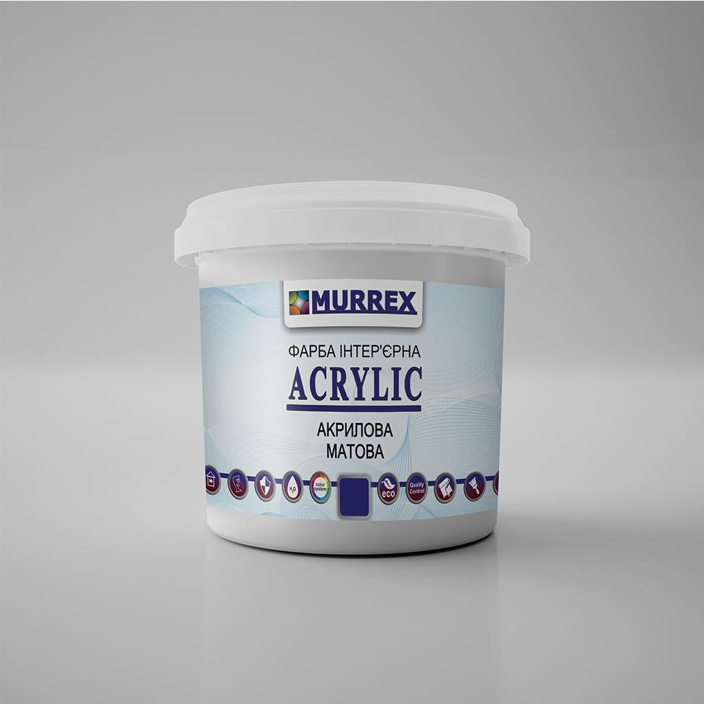 Фарба акрилова матова ACRYLIC 10 л Білий (00154)