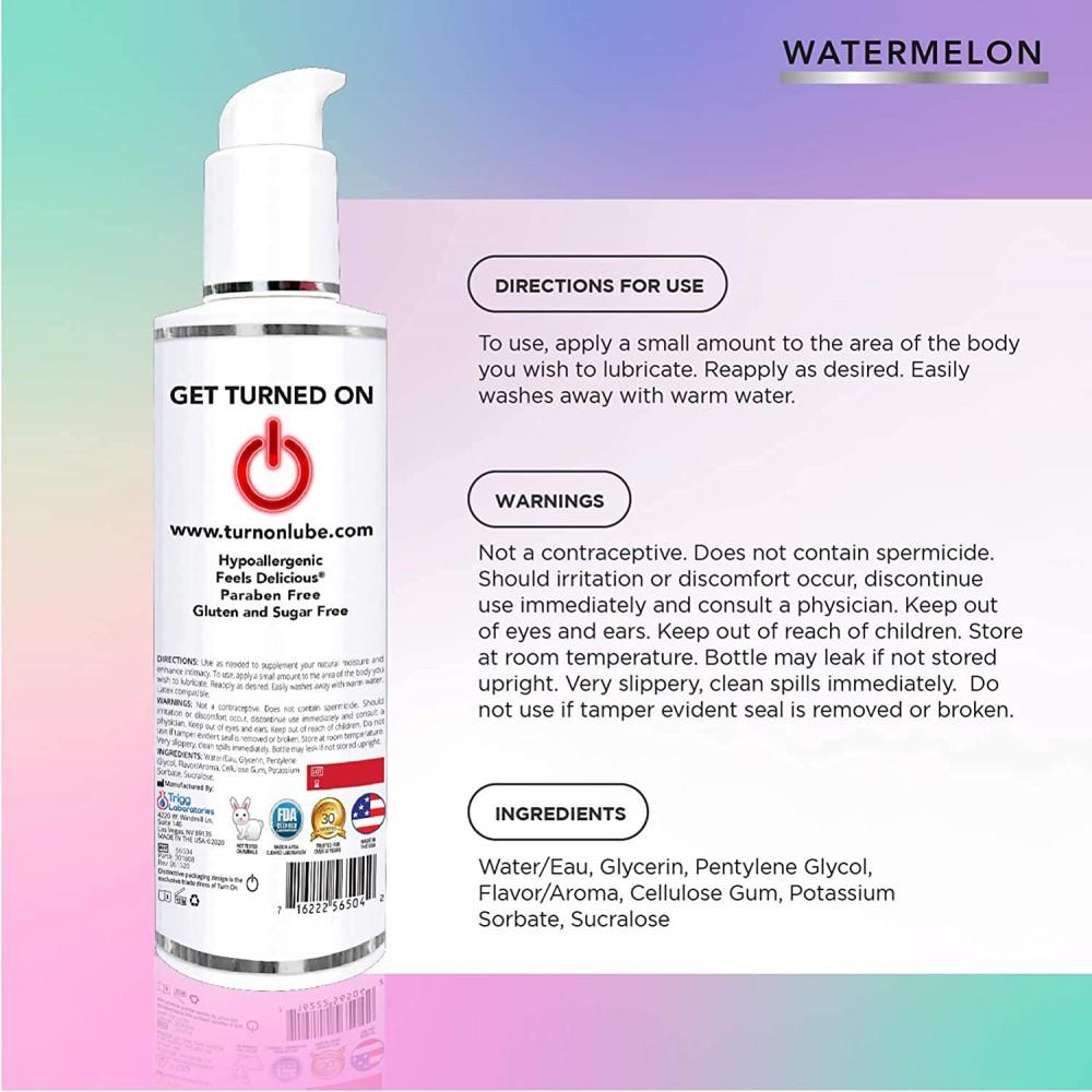 Лубрикант оральний Wet Turn On зі смаком кавуна на водній основі 118 мл - фото 5 Лубрикант оральний Wet Turn On зі смаком кавуна на водній основі 118 мл - фото 5