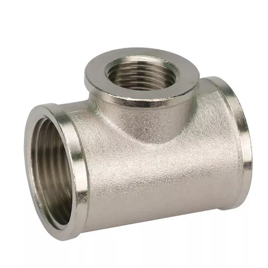 Тройник переходной Karro 1"Вх1/2"Вх1"В латунь никелированная