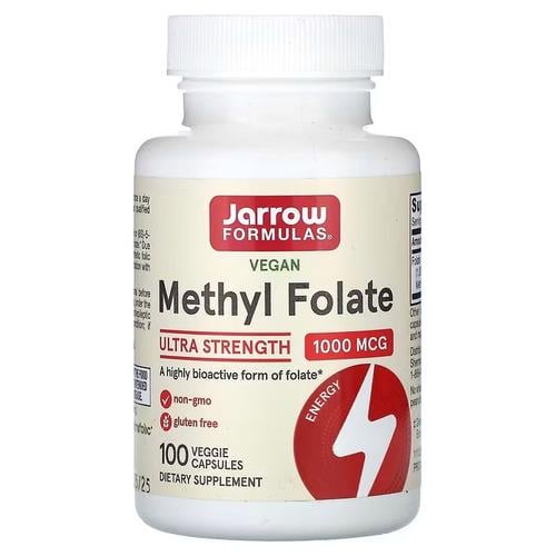 Фолиевая кислота B-9 Jarrow Formulas Methyl Folate 1000 мкг 100 капс. (JRW-30008) Фолиевая кислота B-9 Jarrow Formulas Methyl Folate 1000 мкг 100 капс. (JRW-30008)