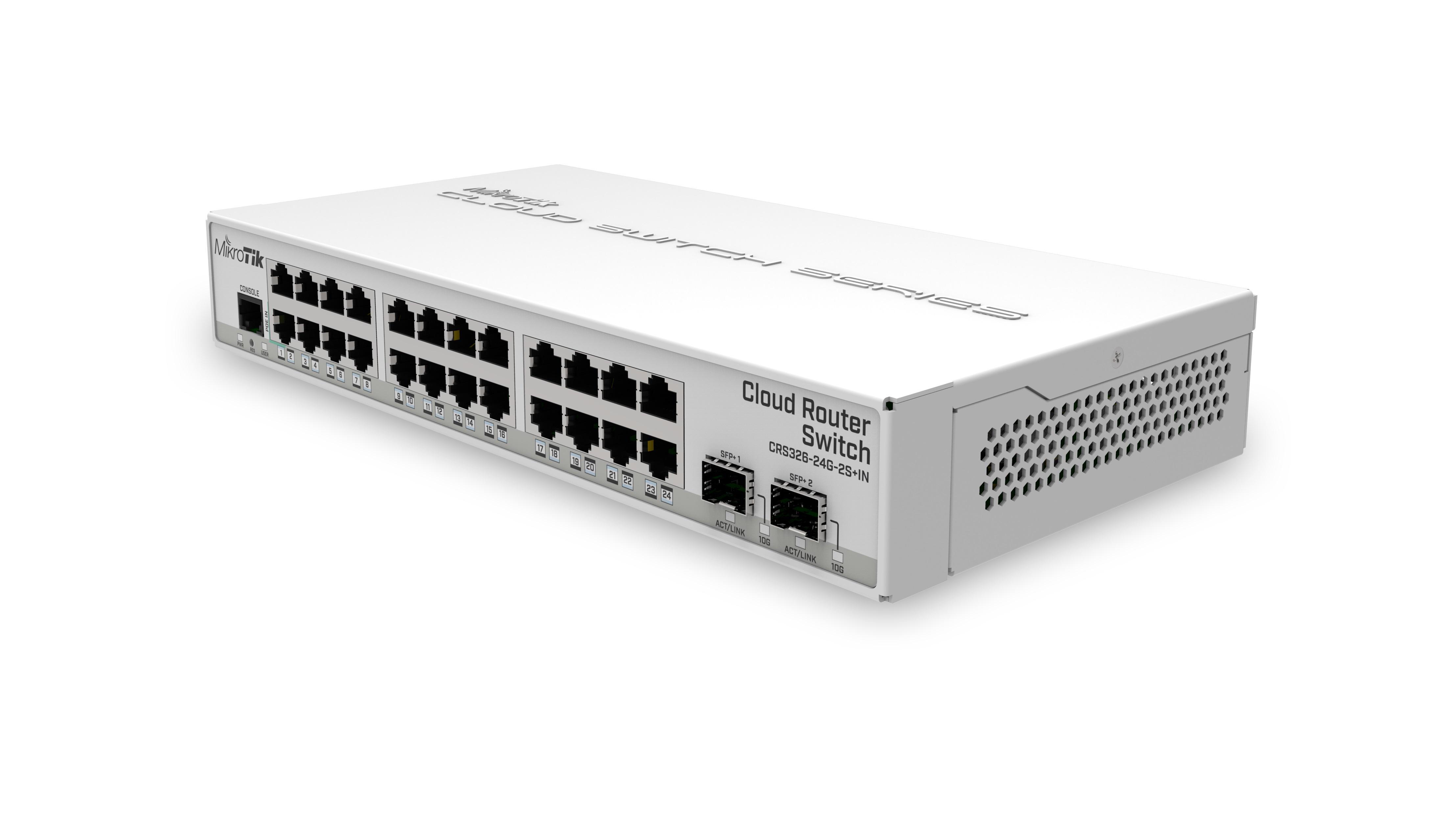 Коммутатор MikroTik CRS326-24G-2S+IN