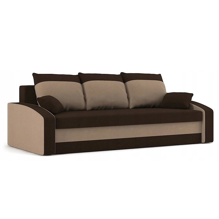 Диван Хелвет 225х90 см Коричневый/Капучино (28118845)