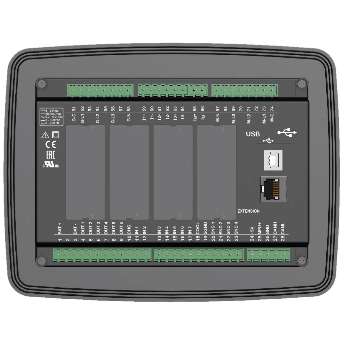 Многофункциональный контроллер генератора/двигателя/АВР DATAKOM D-500-MK3 с MPU+J1939 - фото 4