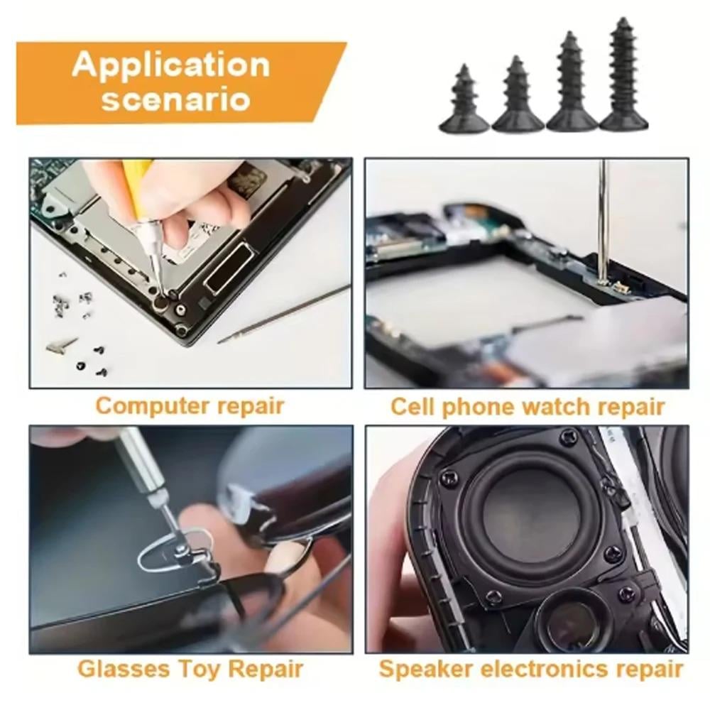 Набір саморізів М2 із вуглецевої сталі 800 шт. (151094) - фото 5