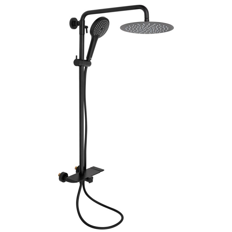 Душевая система Qtap Sloup 51105OGB Черный