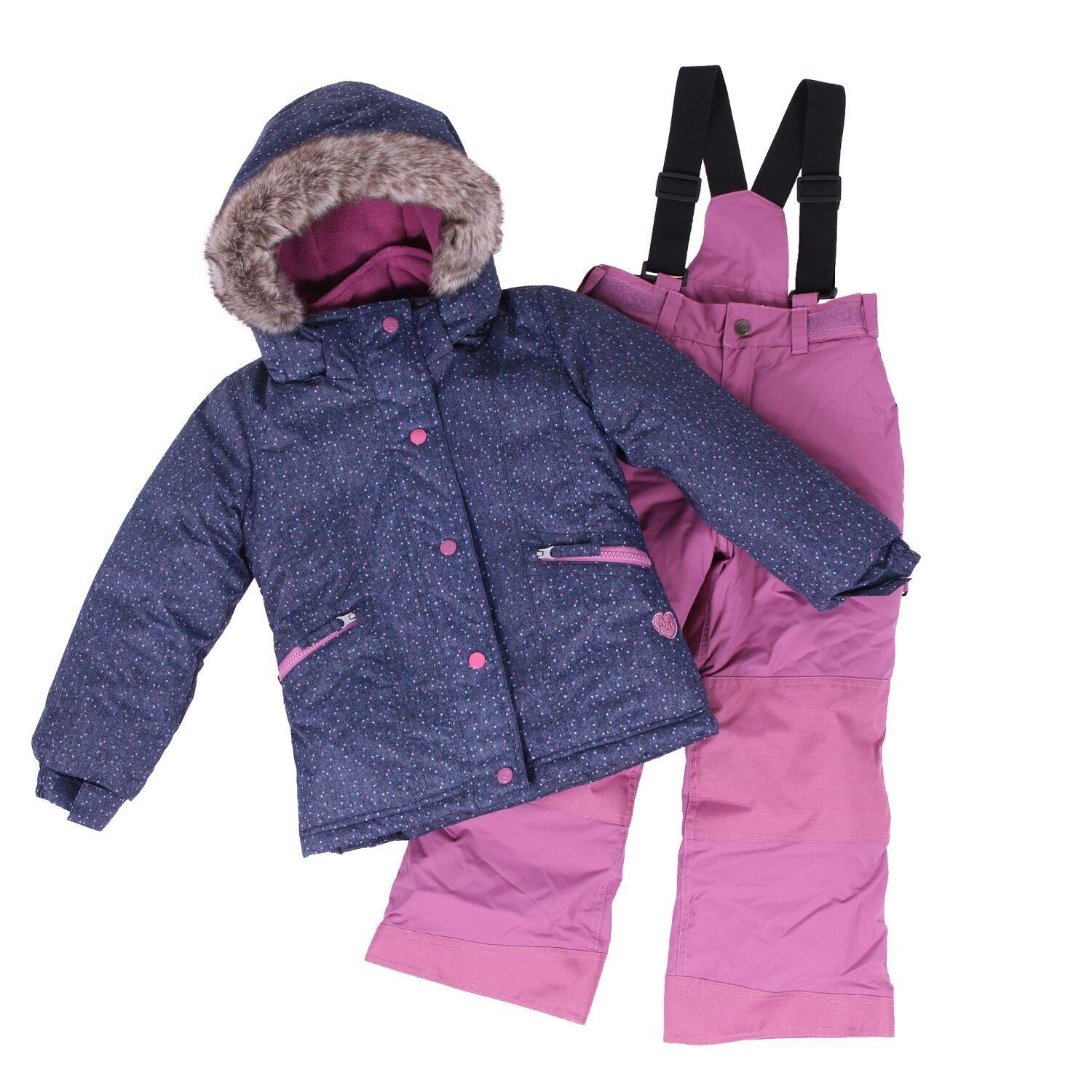 Дитячий зимовий комплект для дівчинки Peluche&Tartine F18M62EF 130-138 см Синьо-фіолетовий (F18M62EF-Dkheaven_Dustlilac-8)