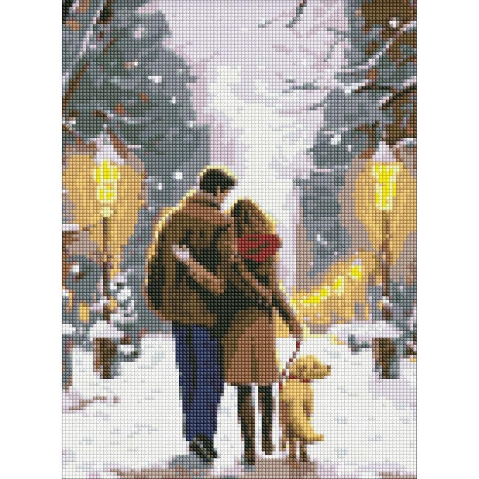 Алмазна мозаїка Ідейка Сімейна прогулянка 30х40 см Різнокольоровий (VM-127-A-157)