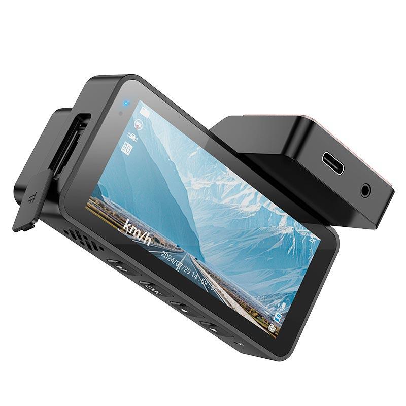 Відеореєстратор Hoco DV11 3,69" driving recorder 2K display GPS Grey (3af17f53) - фото 4
