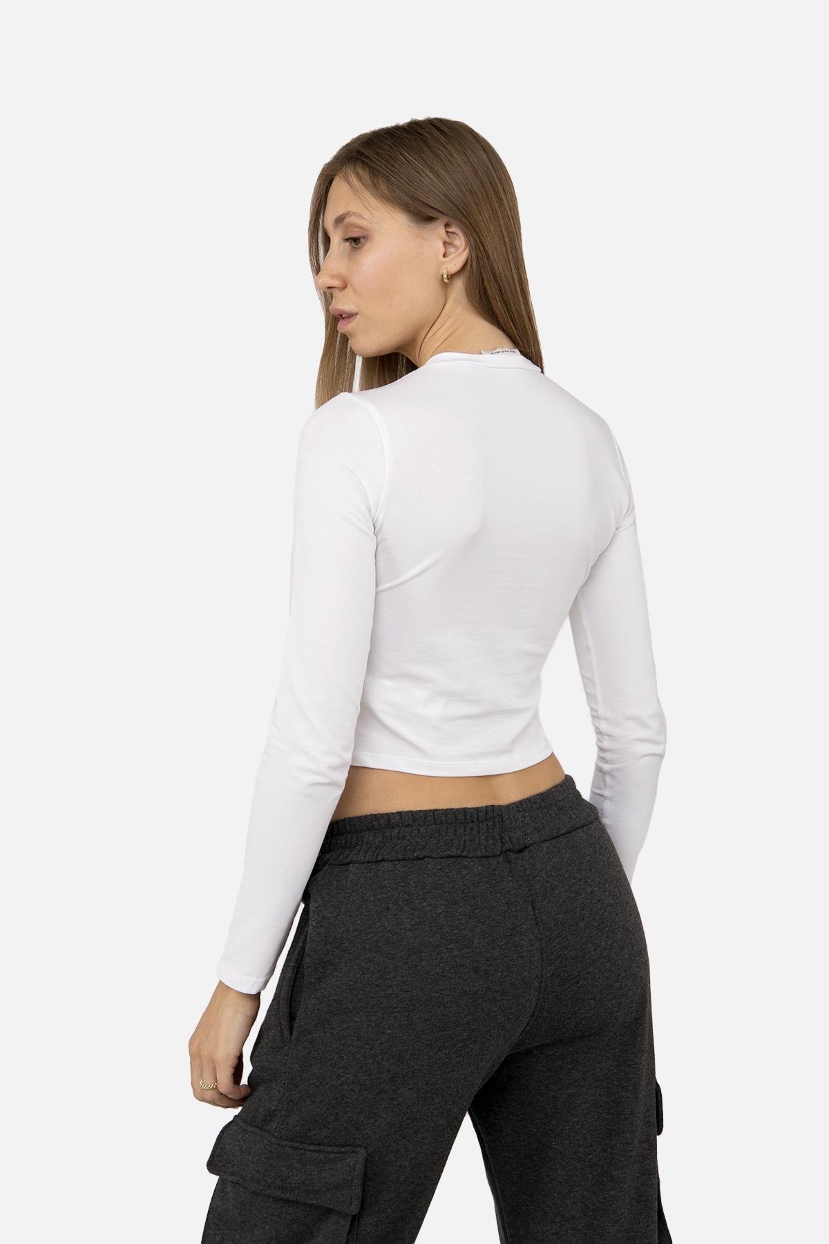 Джемпер женский с длинным рукавом ЦБ-00255388 р. 48 Белый (SKT001007298) - фото 4 Джемпер женский с длинным рукавом ЦБ-00255388 р. 48 Белый (SKT001007298) - фото 4