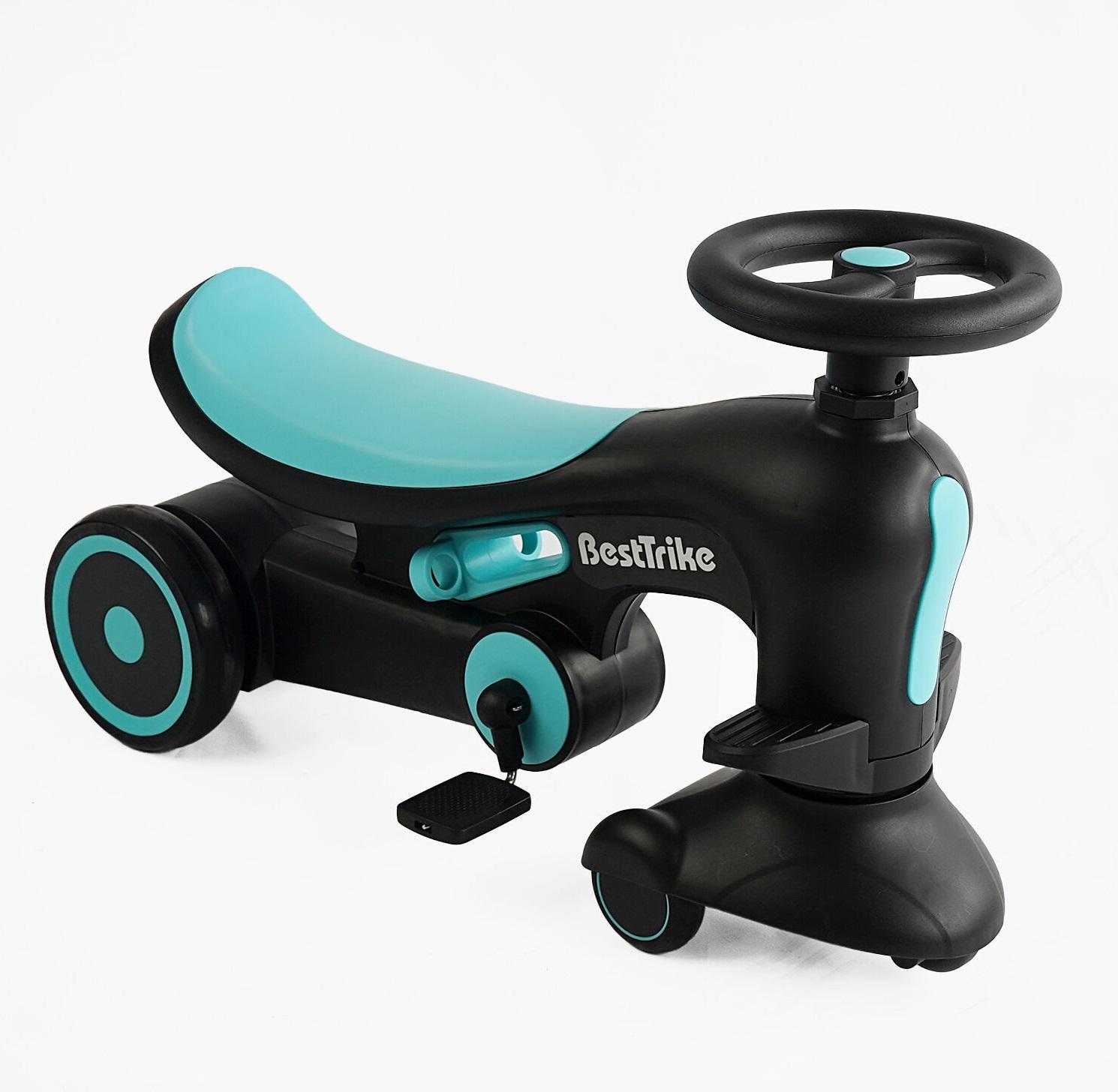 Детский велосипед-толокар BST-8130 материал рамы нейлон/колеса PU/родительская ручка - фото 4 Детский велосипед-толокар BST-8130 материал рамы нейлон/колеса PU/родительская ручка - фото 4