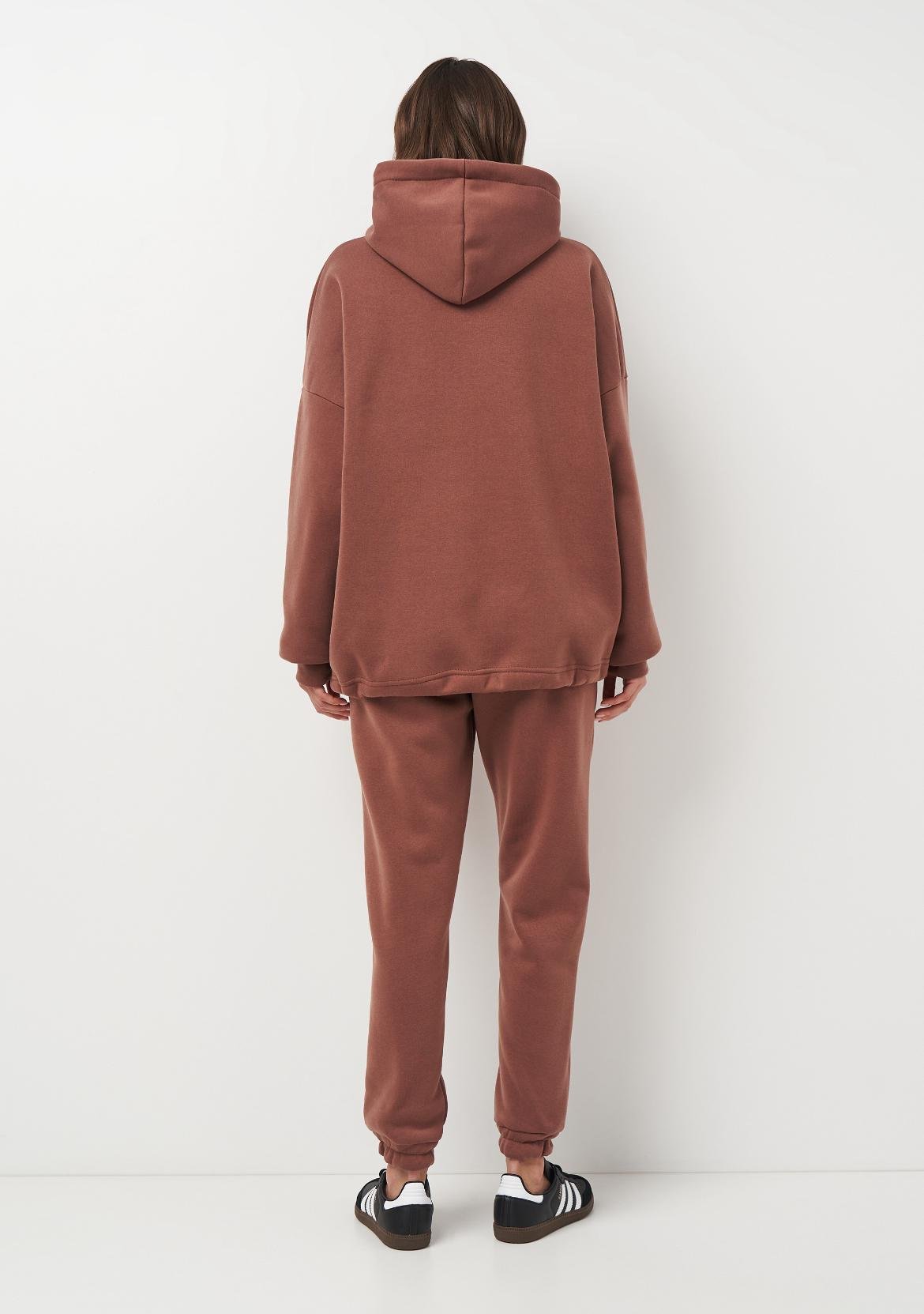 Спортивный костюм женский елана на флисе р. 50 Коричневый (2287242577) - фото 5 Спортивный костюм женский елана на флисе р. 50 Коричневый (2287242577) - фото 5