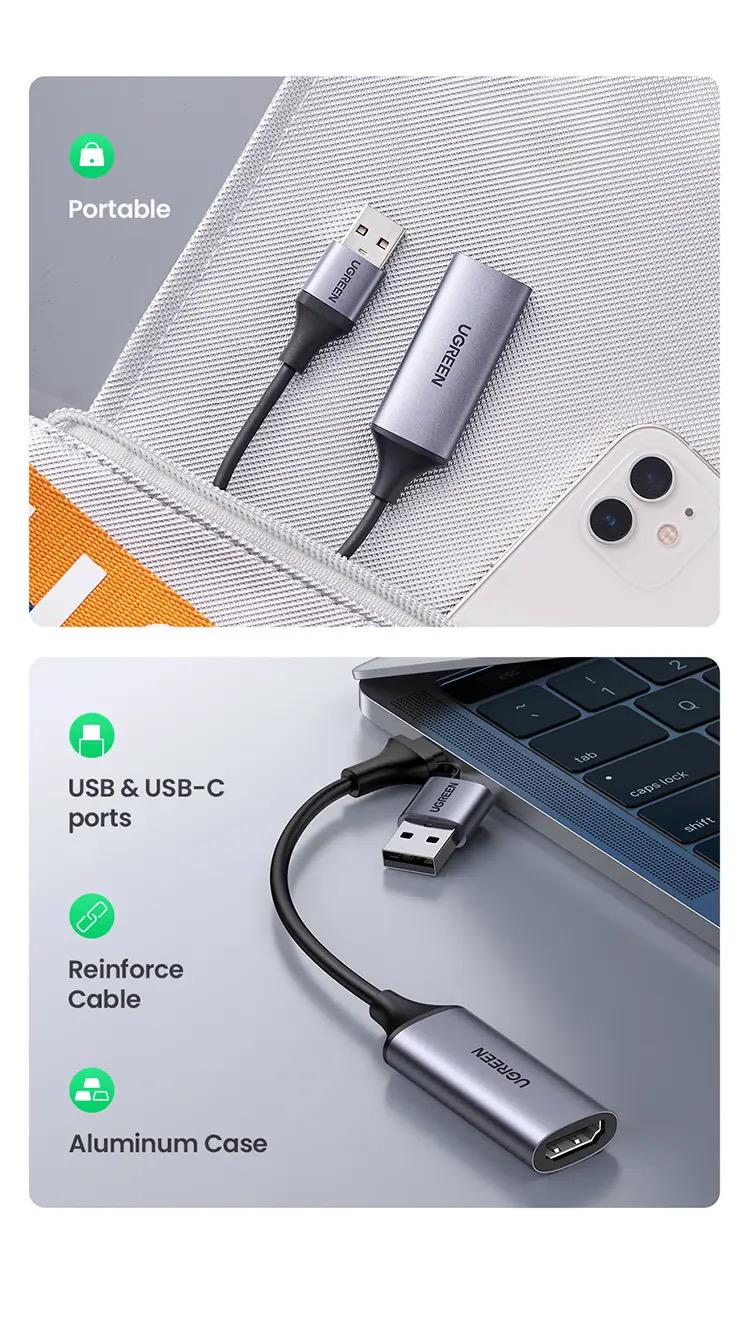 Конвертор сигнала UGREEN CM489 HDMI to USB-C (40189) - фото 12