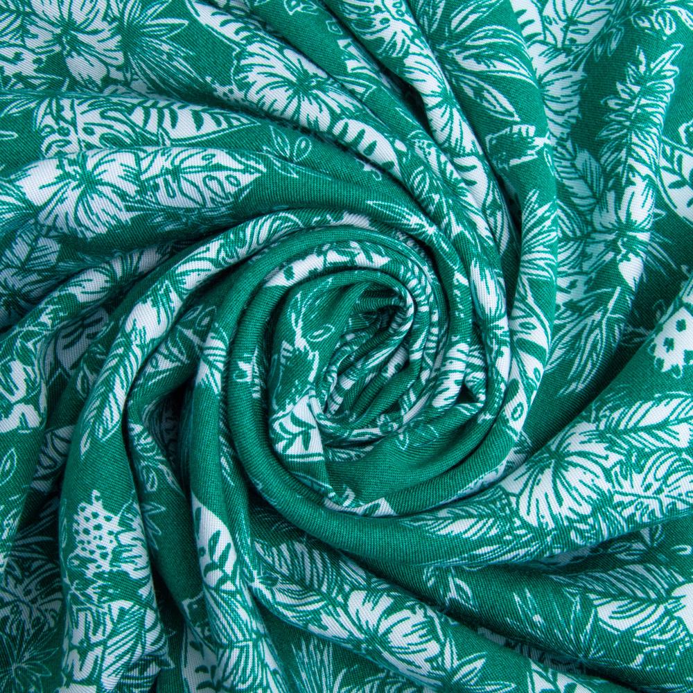 Ткань штапель твил вискоза Симона 160 гр/м2 145 см Зеленый (26609)