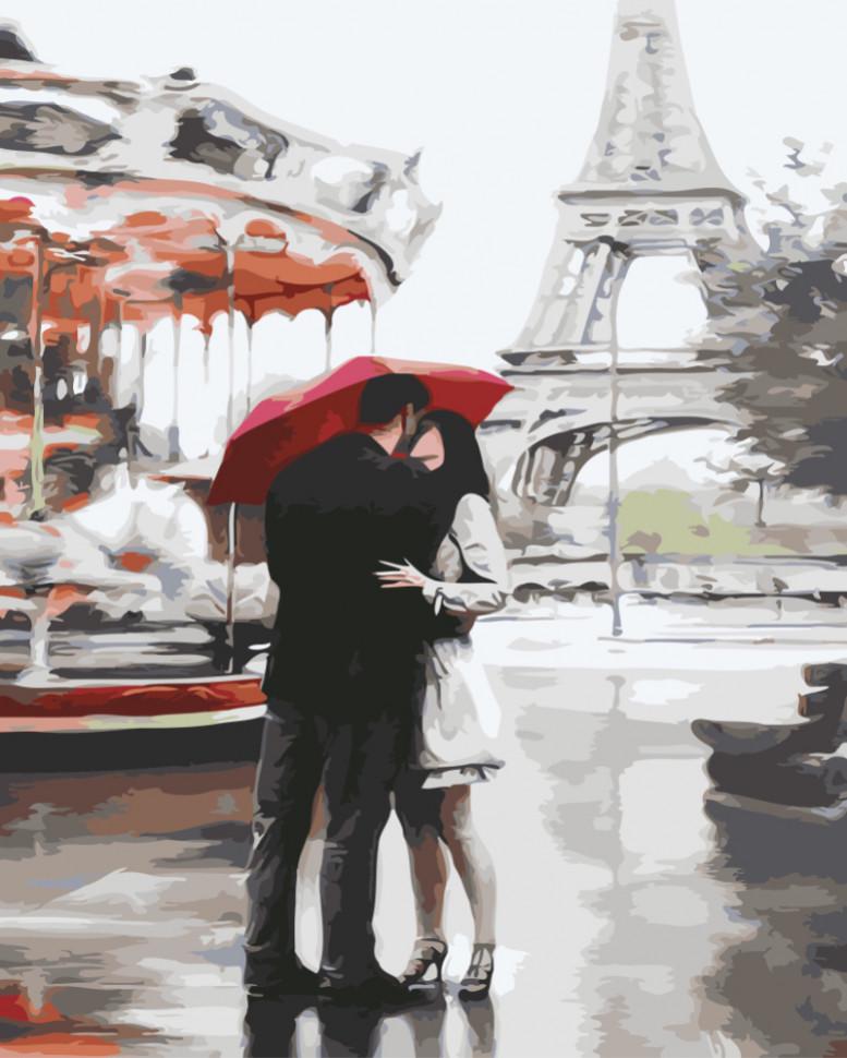 Картина по номерам Brushme Под зонтом счастья (GX3015)