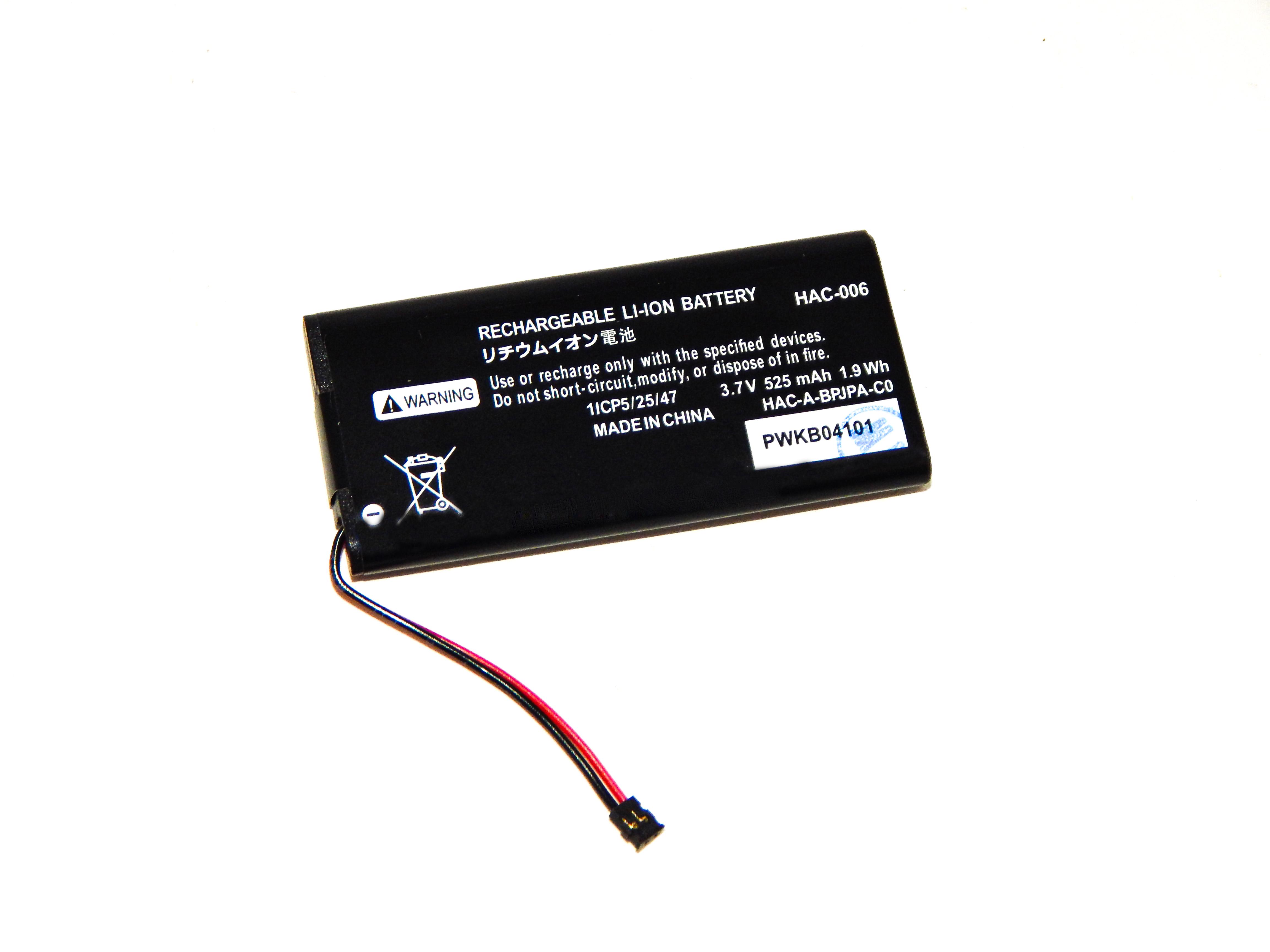 Аккумулятор для NINTENDO Switch HAC-006/HAC-BPJPA-C0/HAC-015/HAC-016/HAC-A-JCL-C0/HAC-A-JCR-C0 525 mAh (000004860)