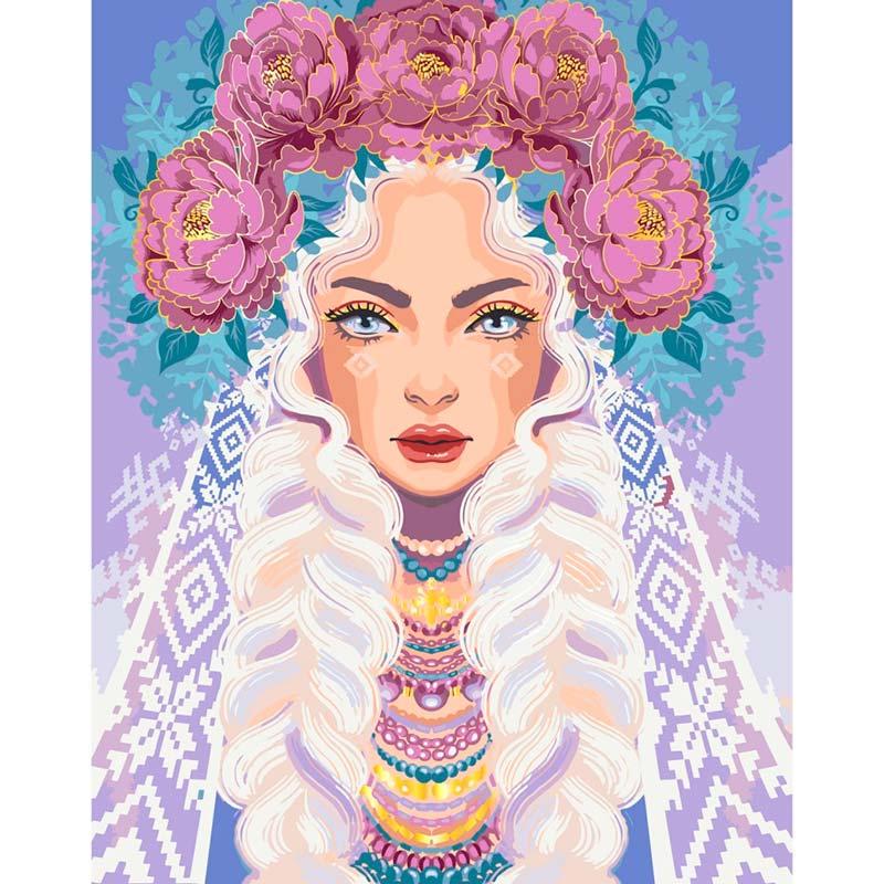 Картина по номерам ART CRAFT Пани Пион 40х50 см (10127-AC)
