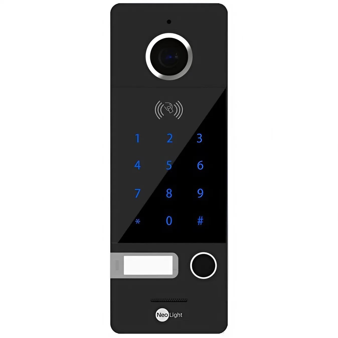 Вызывная панель NeoLight OPTIMA ID Key FHD со считывателем карт кодом/камерой и защитой IP66 Черный (99-00014385)