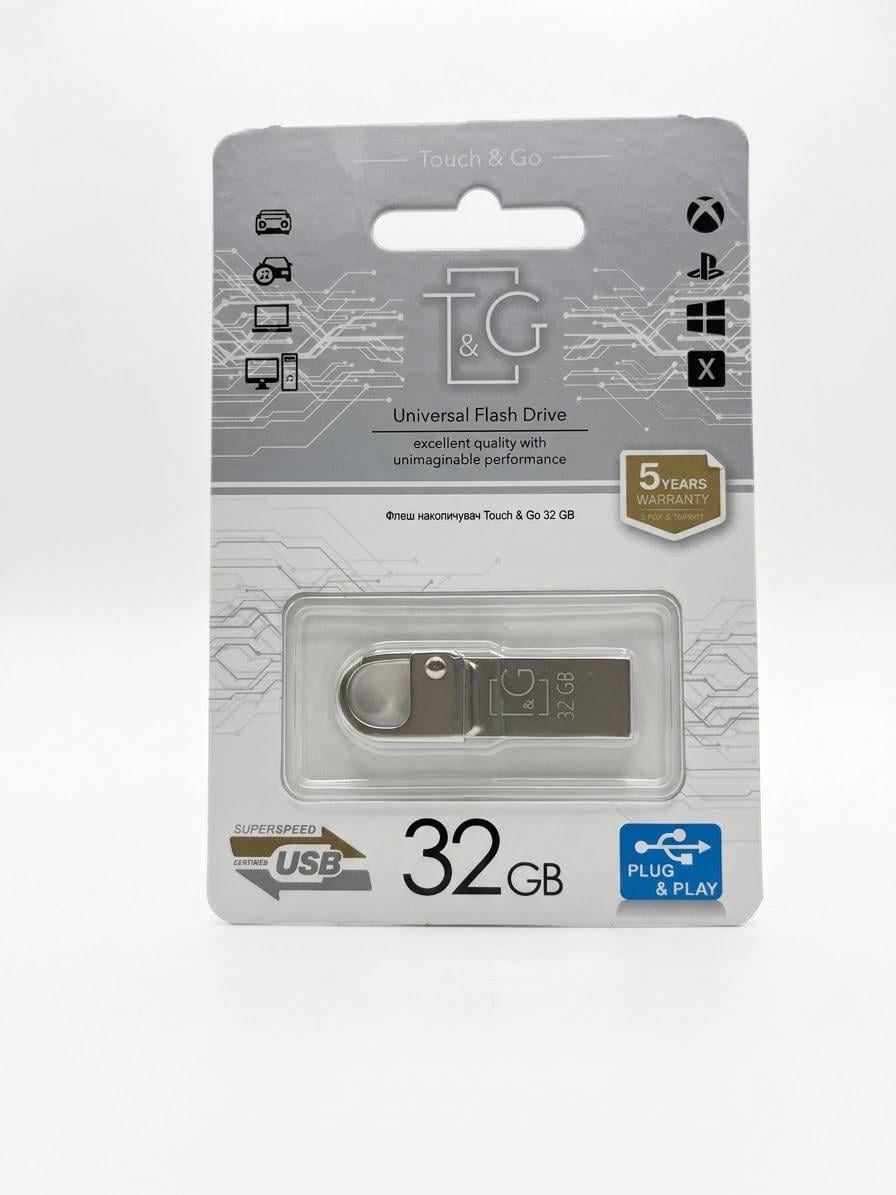 Накопитель USB 32Gb 2.0 T&G 027 Metal Series Metal (М00234)