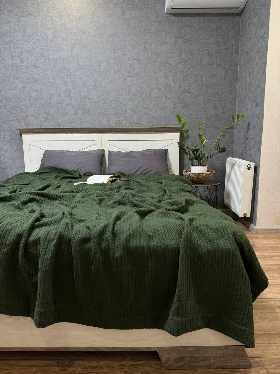 Покрывало на кровать хлопковое полуторный Зеленый (ВЕ2201В) - фото 4 Покрывало на кровать хлопковое полуторный Зеленый (ВЕ2201В) - фото 4