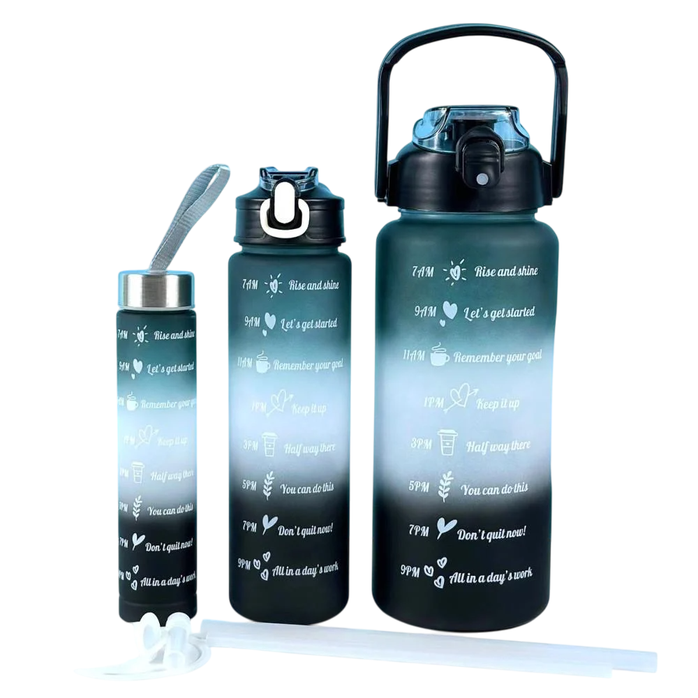 Набор бутылок для воды 3шт. 300 мл/900 мл/2000 мл Набор бутылок для воды 3шт. 300 мл/900 мл/2000 мл