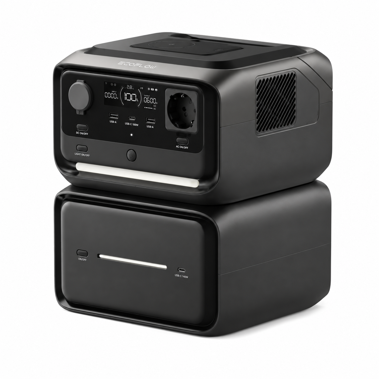 Зарядная станция EcoFlow RIVER 3 MAX Plus Wireless 858 Wh 600 Вт LiFePO4 с отсоединяемым павербанком (EFRIVER3MP-Wireless-EU-CBOX) Зарядная станция EcoFlow RIVER 3 MAX Plus Wireless 858 Wh 600 Вт LiFePO4 с отсоединяемым павербанком (EFRIVER3MP-Wireless-EU-CBOX)