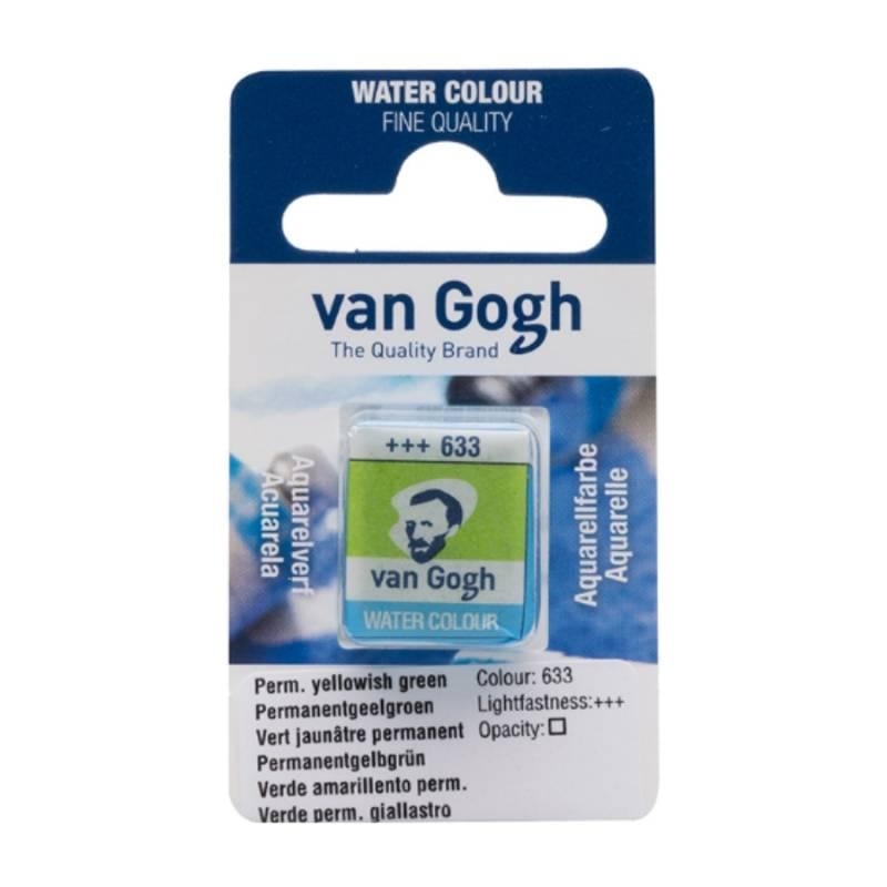 Акварельная краска Van Gogh кювета 1,5 мл 633 Перманентный желто-зеленый (20866331)