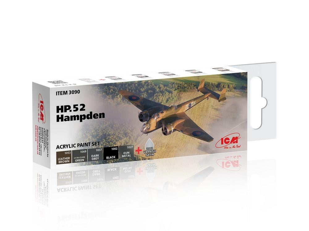 Набір акрилових фарб ICM для HP.52 Hampden (3090)