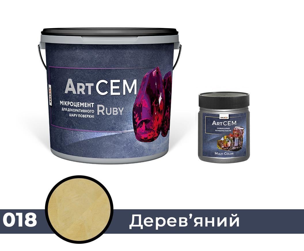 Однокомпонентный микроцемент для декоративного слоя поверхности Solast RUBY 15 кг Деревянный (SKU000318)
