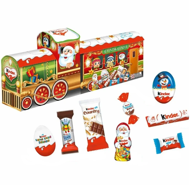 Адвент календар Kinder Mix 3D-Zug потяг 226 г